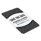 Elegante Quartierfolie Speichern Sie das Datumsfen Magnet (Rechte Seite)