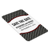 Elegante Quartierfolie Speichern Sie das Datumsfen Magnet (Rechte Seite)