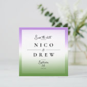 Elegante Quee Hochzeit Save The Date (Stehend Vorderseite)