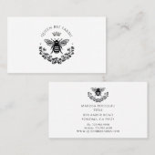 Elegante Queen Bee Business Card Visitenkarte (Vorne/Hinten)