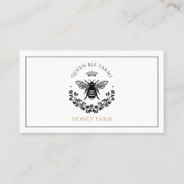 Elegante Queen Honey Bee Business Card Visitenkarte