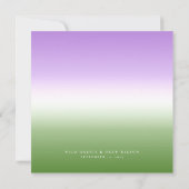 Elegante Queer Pride-Hochzeit Save The Date (Rückseite)