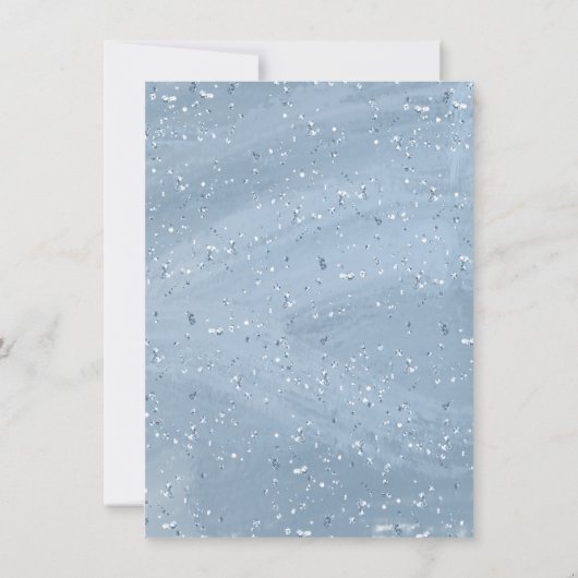 Elegante Quinceañera Glitzer Sparkle Spanische Ruh Einladung (Rückseite)