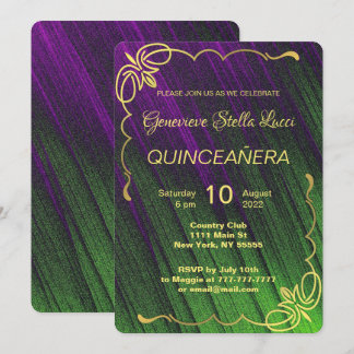 Elegante Quinceañera-Party Einladung