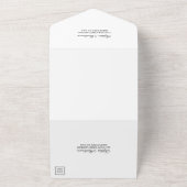 Elegante Quinceanera Watercolor Burgund Blütenwelt All In One Einladung (Außenbereich)