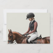 Elegante Race Horse Derby Party Einladung (Rückseite)