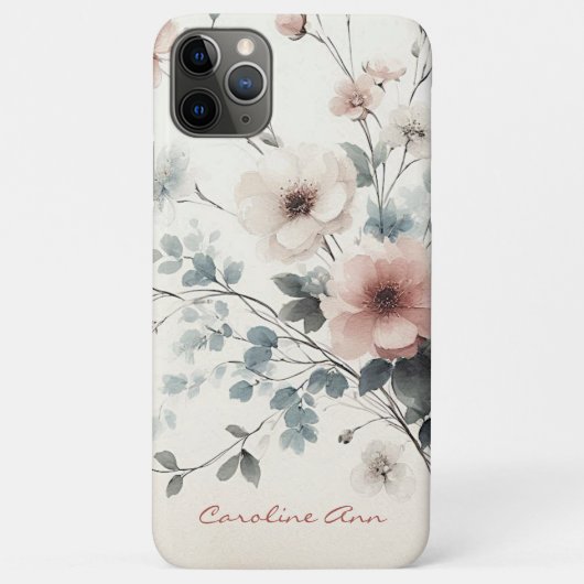 Elegante, raffinierte, delikate Blume mit Wasserfa Case-Mate iPhone Hülle (Rückseite)
