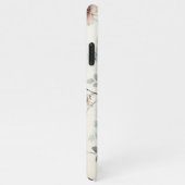 Elegante, raffinierte, delikate Blume mit Wasserfa iPhone Hülle (Rechte Seite)