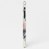 Elegante, raffinierte, delikate Blume mit Wasserfa iPhone Hülle (Linke Seite)