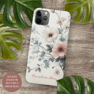 Elegante, raffinierte, delikate Blume mit Wasserfa iPhone 11Pro Max Hülle