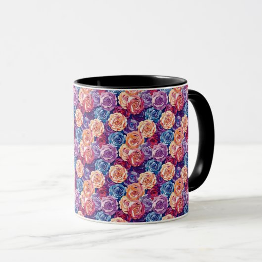 Elegante, raffinierte, schicke romantische Tasse (VorderseiteRechts)