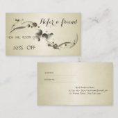 Elegante, raffinierte, stilvolle Referenzkarte Empfehlungskarte (Vorne/Hinten)