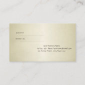 Elegante, raffinierte, stilvolle Referenzkarte Empfehlungskarte (Rückseite)