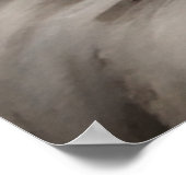 Elegante Ragdoll Cat Portrait Artwork Blue Eyes Poster (Ecke)