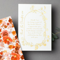 Elegante Rahmen Wreath Floral Vielen Dank Real Gol