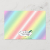 Elegante Rainbow Floral Gay Wedding Insert (Rückseite)