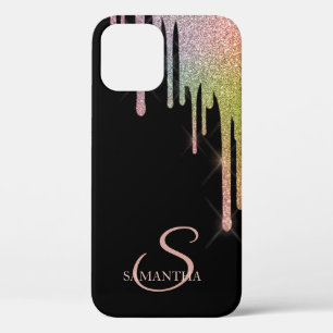 Elegante Rainbow Glitzer Tropfen Case-Mate iPhone Hülle