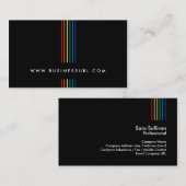Elegante Rainbow Light Beruflich BusinessCard Visitenkarte (Vorne/Hinten)