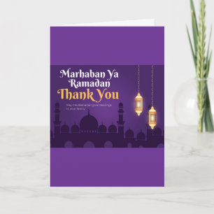 Elegante Ramadan-Grüße - Gold Ramadan Kareem Karte