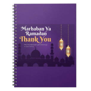 Elegante Ramadan-Grüße - Gold Ramadan Kareem Notizblock