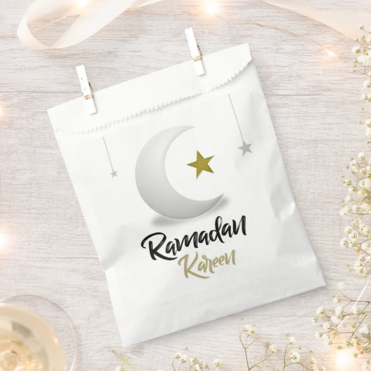 Elegante Ramadan Kareem Crescent Design Islamische Geschenktütchen (Ausgeschnitten)