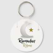 Elegante Ramadan Kareem Crescent Design Islamische Schlüsselanhänger (Vorderseite)