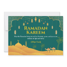 Elegante Ramadan Mubarak Grußkarte