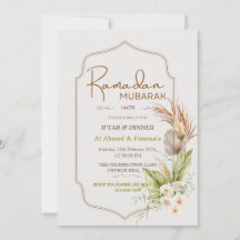 Elegante Ramadan Mubarak Iftar- und Dinner-Einladu