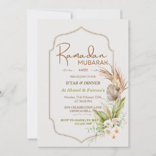 Elegante Ramadan Mubarak Iftar- und Dinner-Einladu Einladung
