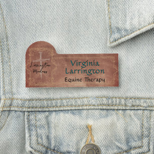 Elegante Ranch Business - personalisierbares Cross Namensschild