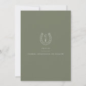 Elegante Ranch-Hochzeit - Save the Date (Rückseite)