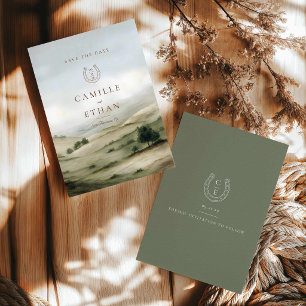 Elegante Ranch-Hochzeit - Save the Date