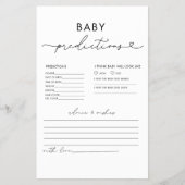 Elegante Ratschläge und Vorhersagen Kinderduschspi Flyer (Vorne)