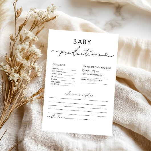 Elegante Ratschläge und Vorhersagen Kinderduschspi Flyer