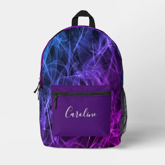 Elegante Raucher-Wirbel - Mystische Ästhetik Bedruckter Rucksack (Vorderseite)