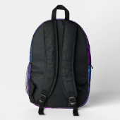 Elegante Raucher-Wirbel - Mystische Ästhetik Bedruckter Rucksack (Rückseite)