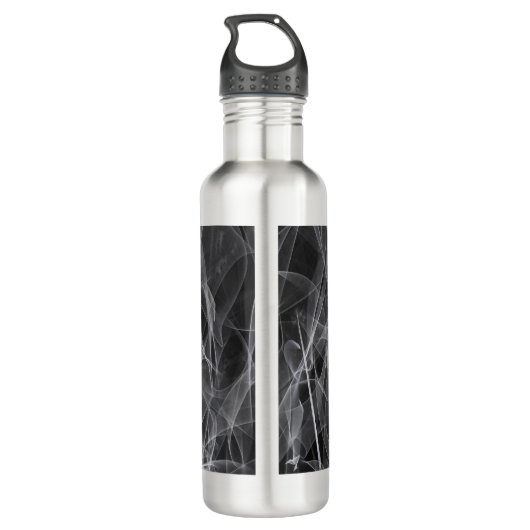 Elegante Raucher-Wirbel - Mystische Ästhetik Edelstahlflasche (Rückseite)