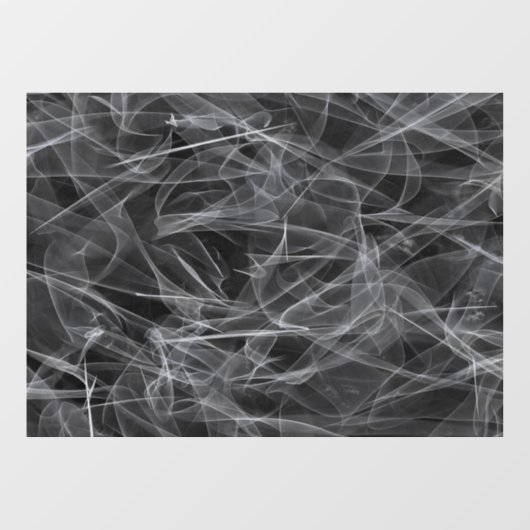 Elegante Raucher-Wirbel - Mystische Ästhetik Fensteraufkleber (Blatt)