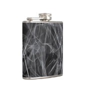 Elegante Raucher-Wirbel - Mystische Ästhetik Flachmann (Rechts)