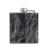 Elegante Raucher-Wirbel - Mystische Ästhetik Flachmann (Rückseite)