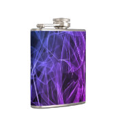 Elegante Raucher-Wirbel - Mystische Ästhetik Flachmann (Rechts)