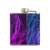 Elegante Raucher-Wirbel - Mystische Ästhetik Flachmann (Rückseite)