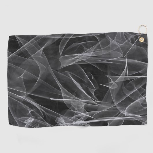 Elegante Raucher-Wirbel - Mystische Ästhetik Golfhandtuch (Horizontal)