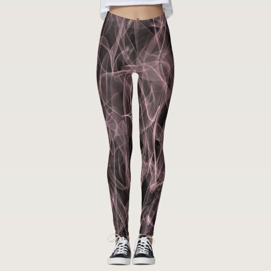 Elegante Raucher-Wirbel - Mystische Ästhetik Leggings (Vorderseite)