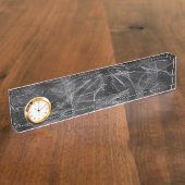 Elegante Raucher-Wirbel - Mystische Ästhetik Namensplakette (Seite)