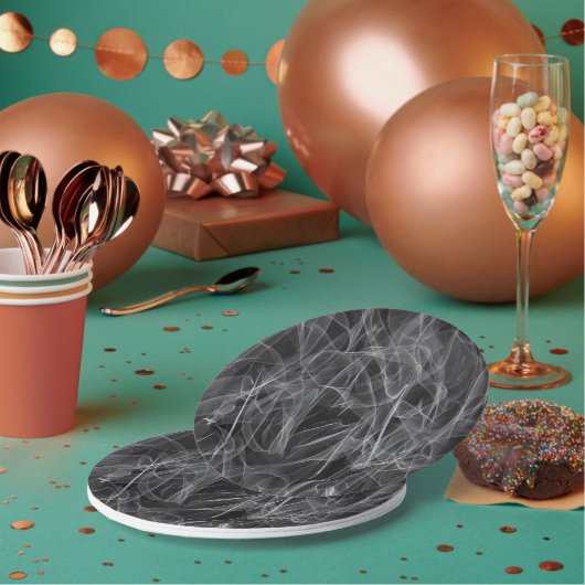 Elegante Raucher-Wirbel - Mystische Ästhetik Pappteller (Multi)