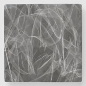 Elegante Raucher-Wirbel - Mystische Ästhetik Steinuntersetzer (Vorderseite)