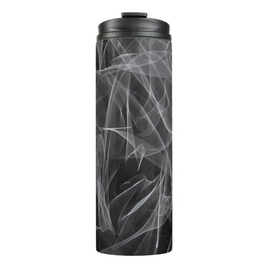 Elegante Raucher-Wirbel - Mystische Ästhetik Thermosbecher (Vorderseite)