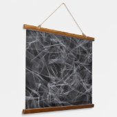 Elegante Raucher-Wirbel - Mystische Ästhetik Wandteppich Mit Holzrahmen (Gewinkelt)