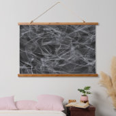 Elegante Raucher-Wirbel - Mystische Ästhetik Wandteppich Mit Holzrahmen (Schlafzimmer)